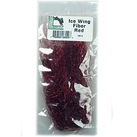 Hareline 8 inch Ice Wing Fiber Red