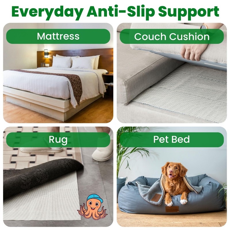 ECOHomes Non Slip Mattress Gripper Pad Stop Mattress, Keep Topper