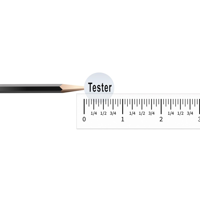 Hybsk Clear Cosmetic Tester Labels 20mm Round Total 500 Per