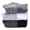 YUEDGE Mens Socks Moisture Wicking Work Socks Cushioned Crew Socks