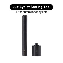 WUTA Eyelets Setting Tool,Smooth Black Grommet Installation Tools, Rivets Setter Tool Kit for Leather Craft（8mm）