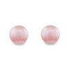 Classic Pink Color 12mm Faux Pearl Stud Earrings - Pierced