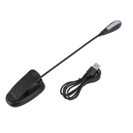 LED Reading Light USB Charging Eye Protection Temp 360° Clip On Book Lamp for Dormitory Bedroom