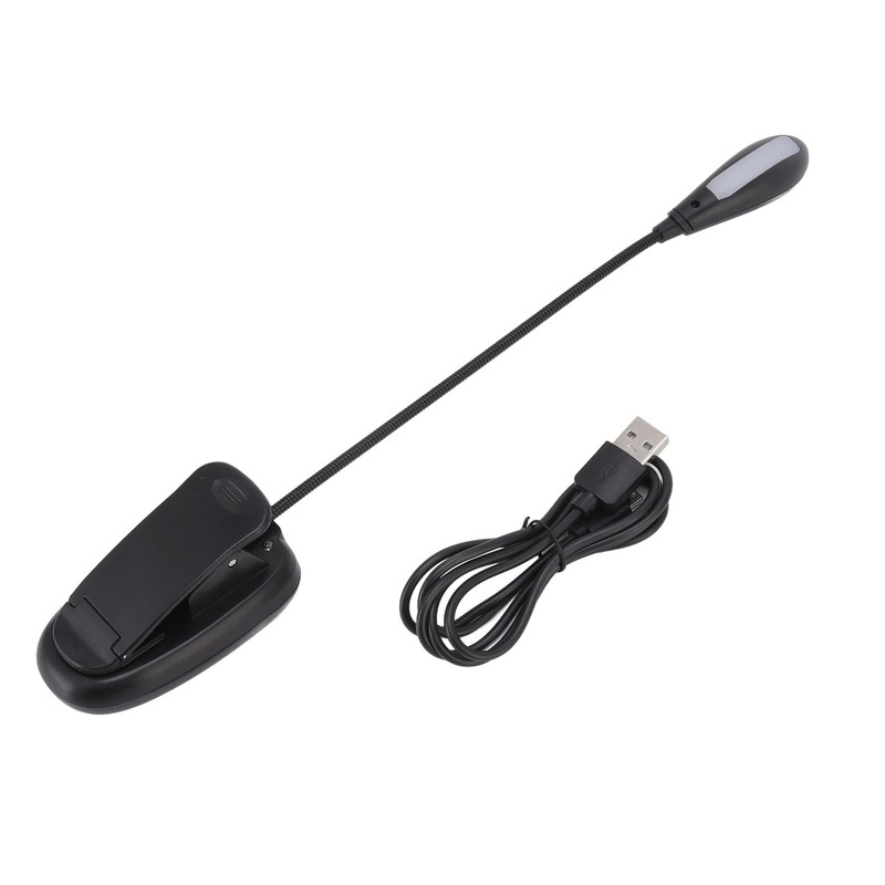 LED Reading Light USB Charging Eye Protection Temp 360° Clip