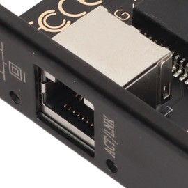 PCIe Network Card 10/100/1000/2500Mbps Gold Plated Pin Aluminium Alloy Gigabit Ethernet Card for Desktop Gaming Server