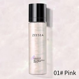 ZEESEA Long Lasting Fine Shimmer Setting Spray, 36 Hour Waterproof with Fine Shimmer, 3.8 fl oz Makeup Sensitive - Volume: 01# Rose Pink Gold