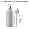Chilly's Series 2 Sports Flip Lid with Telescopic Straw and