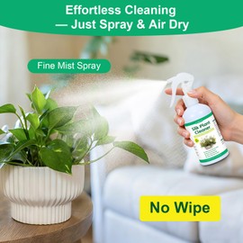Silk Plant Cleaner Spray No Wipe, Artificial Plant Cleaner for Fake Plants & Flowers, Quick-Dry Dust Remover for Silk Flowers, Restores Shine Spot-Free Cleaning Spray, Fake Greenery Plant Clean