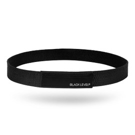 BLACKLEVEL Buckle-Free Belt | Men and Women | Metal-Free Belt | Comfortable and Lightweight | Velcro Fastener | Precise Fit (Black, XS (81-85 cm waist))