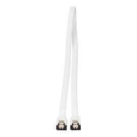 INEX SATM-3105WH Serial ATA Mesh Cable with Latch, White, 19.7 inches (50 cm)