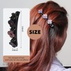 Sparkling Crystal Stone Braided Hair Clips for Women, Thick and
