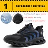 Loiston Unisex Self-Locking Safety Shoes Size 36-46, K02 Blue, 45