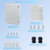 Outdoor Waterproof Box,IP67 ABS Junction Box Electrical Enclosure with Stainless
