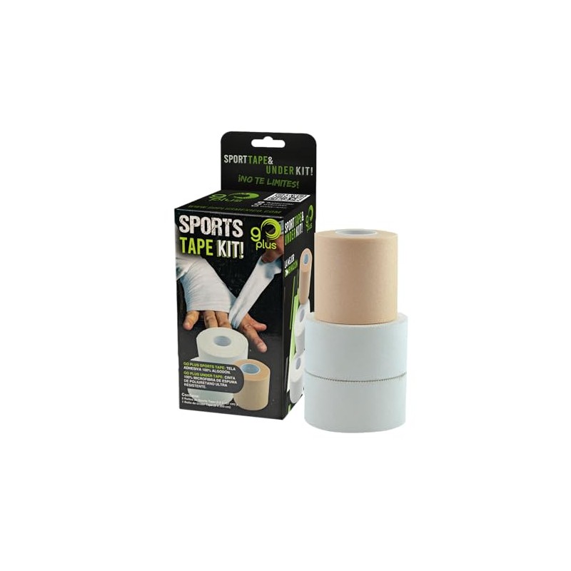 Cinta Adhesiva para Vendaje Deportivo Sports Tape Kit! Go Plus