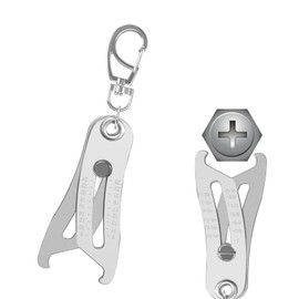 Portable Precise Thread Size Tester with Key Ring Thread Tester Thread Size Tester Tool for Precise Measurements Quick Hand Measuring Tool for Nuts and Screws in Inches and Metric