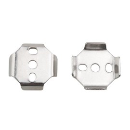 TAODAN 2PCS Stainless Steel Round Buckle Wall Mount Bracket 35x35mm Towel Bar Base Gasket Tighten Screw Stand Toilet Paper Holder Accessories