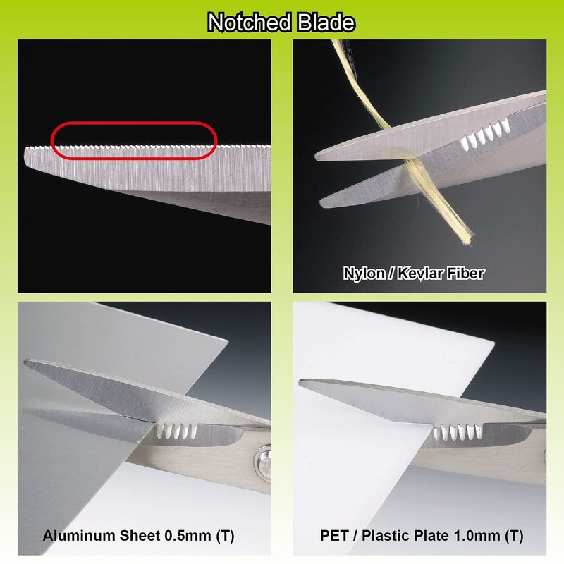 Engineer PH-50 Unique Combination Scissors with Serrated Cutting Blade -