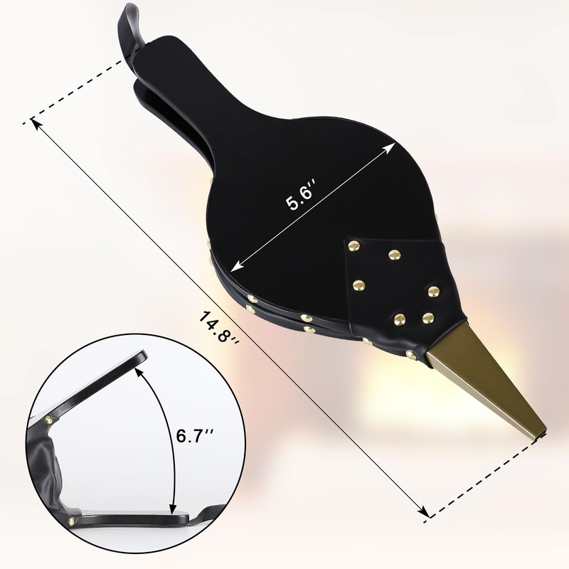 Gtongoko Fireplace Bellows Air Blower Cast Nozzle 14.8" x 5.6"
