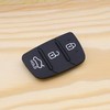 YINETTECH 2 Pack 3-button Rubber Key Pads Black Button Pads