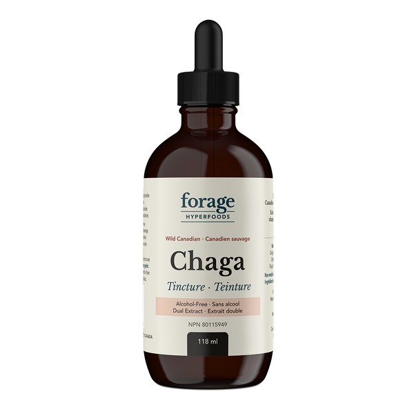 Forage Hyperfoods Chaga Tincture Alcohol Free 118mL