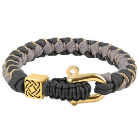 Paracord Bracelet for Men and Women, Hand Woven Friendship Bracelet, Gorgeous and Comfortable Survival Bracelet is the Best Gift for Father's Day and Valentine's Day