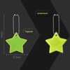 Lynlon Children's Reflector Pendants, Pack of 20, Star Safety Reflector