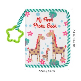 SHINEOFI Baby Photo Album Baby‘s My First Photo Book Cartoon Animal Cover Baby Cloth Album for Babies Newborns Toddlers Photography Album Party Favors