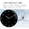ottostyle.jp 電波掛け時計 掛時計 【白盤/ブラックインデックス】 ドームガラス 見やすいシンプルな文字盤 連続秒針 サイレントムーブ 電波時計