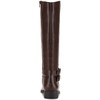 Style & Co. Womens Maliaa Faux Leather Knee-High Boots Brown