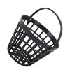 Black Golf Ball Basket Nylon Plastic Golfball Container Golf Ball