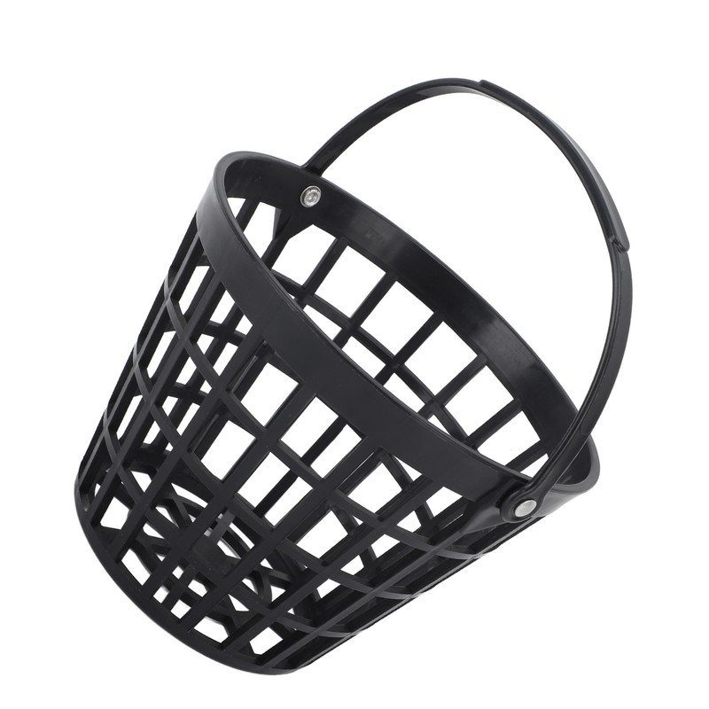 Black Golf Ball Basket Nylon Plastic Golfball Container Golf Ball