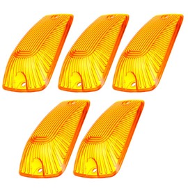 LBRST 5x Top Roof Light Amber Cab Clearance Marker Cover Lens LED Top Clearance Marker Light for 1988-2002 Chevy/GMC CK1500/2500/3500/4500/5500/6500/7500 Trucks Light
