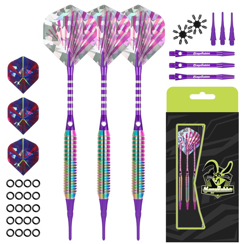 MageRabbit Darts with Plastic Tip for Electronic Dartboard, 18 g