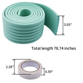 MXCELL Bunk Bed Ladder Pads 6.56ft - Soft Edge Protectors w/Adhesive Tape for Step Comfort (Beige)