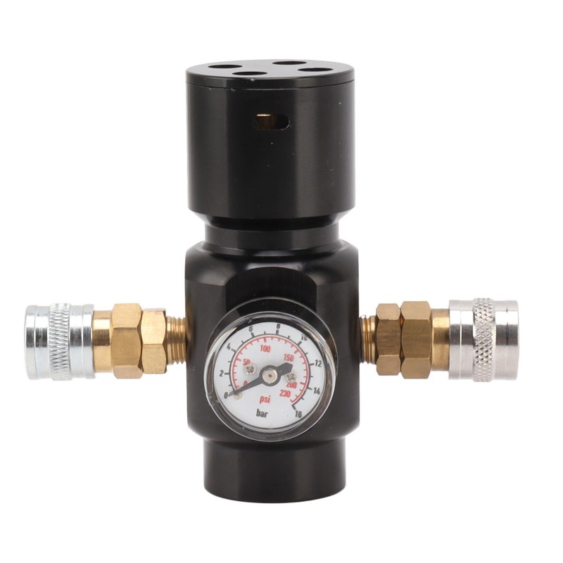 CO2 Mini Regulator Aluminum Alloy Brass Stainless Steel 8mm Dual