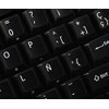 4Keyboard Spanish (Traditional) Non-Transparent Keyboard Labels ON Black Background for
