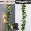 Greenery Garland for Mantle with Lights – Battery Operated Vine
