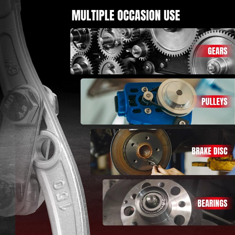 BIG RED Gear Puller Set, 3''4''6'' 3 jaw Puller Tool,