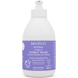 MooGoo 2-in-1 Bubbly Wash – Moisturizing Natural Baby Wash & Bubble Bath. Sulfate, Fragrance, SLS, Sulfate, Soap Paraben and Cruelty Free.