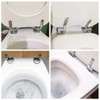 Toilet Seat Hinges Pair of Chrome Finished Replacement Hinges for
