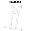 Igloo Replacement Telescoping Handle for Ice Cube and Latitude 60