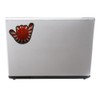 2 x 10cm Japanese Flag Shocker Hand Vinyl Sticker Decal