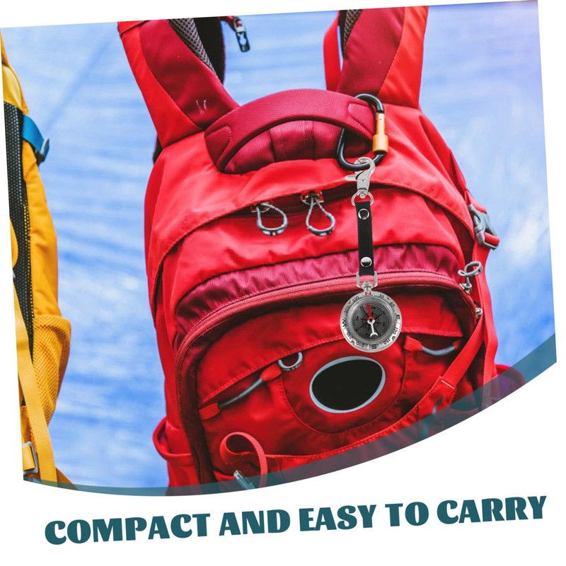 Sosoport Camping Accessory Durable Keychain Compass Portable Hiking Compass for