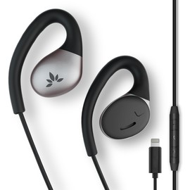 Avantree Resolve (Small-Medium) – Wired Open-Ear Earbuds w/Mic & Over-Ear Hook, for Women, Kids & Young Men w/Small Ears, Ideal for Office, Outdoor & Home, Lightning Connector