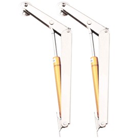 Lid Support Hinge, Tiberham 100N Heavy Duty Gas Spring Lid Stay Hinge Buffer Damper, Tatami Supports Gas Strut Hydraulic Rod for Kitchen Cabinet Door Cupboard Toy Box Pneumatic Stop Support