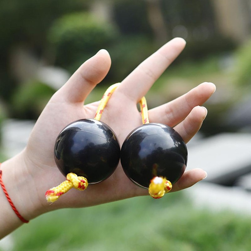 Rhythmic Ball Hand Shaker Balls Music Egg Shaker Double Gourd