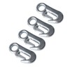 4Pcs Trailer Snap Hook 90mm Iron Tow Hook Safety Chain