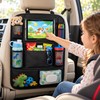 Car Backseat Organizer with Touch Screen Tablet Holder, Multi-Pocket Seat