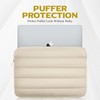 Puffy Laptop Sleeve,Quilted Design, Suitable for 13 Inch Laptops,College Student