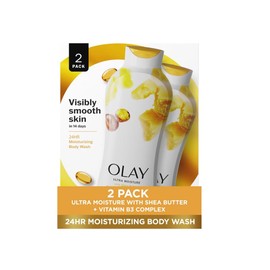 Olay Olay Ultra Moisture Body Wash for Women, Shea Butter Scent, 22 fl oz (Pack of 2)